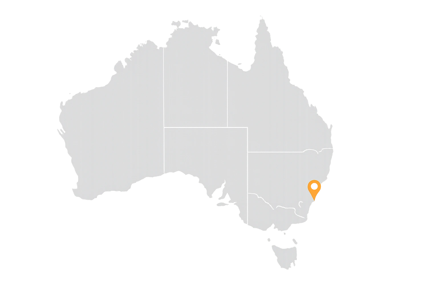 Map of the Revesby and greater Sydney service area covered by Powerhub Electrical